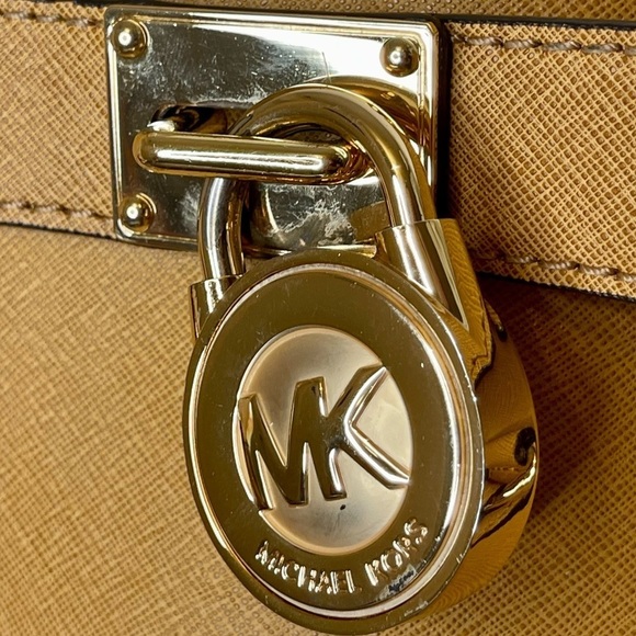 Michael Kors Hamilton Saffiano Leather Satchel - Picture 9 of 15